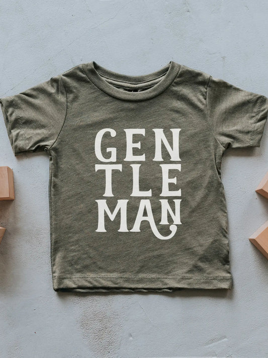 Olive Gentleman Kids Tee