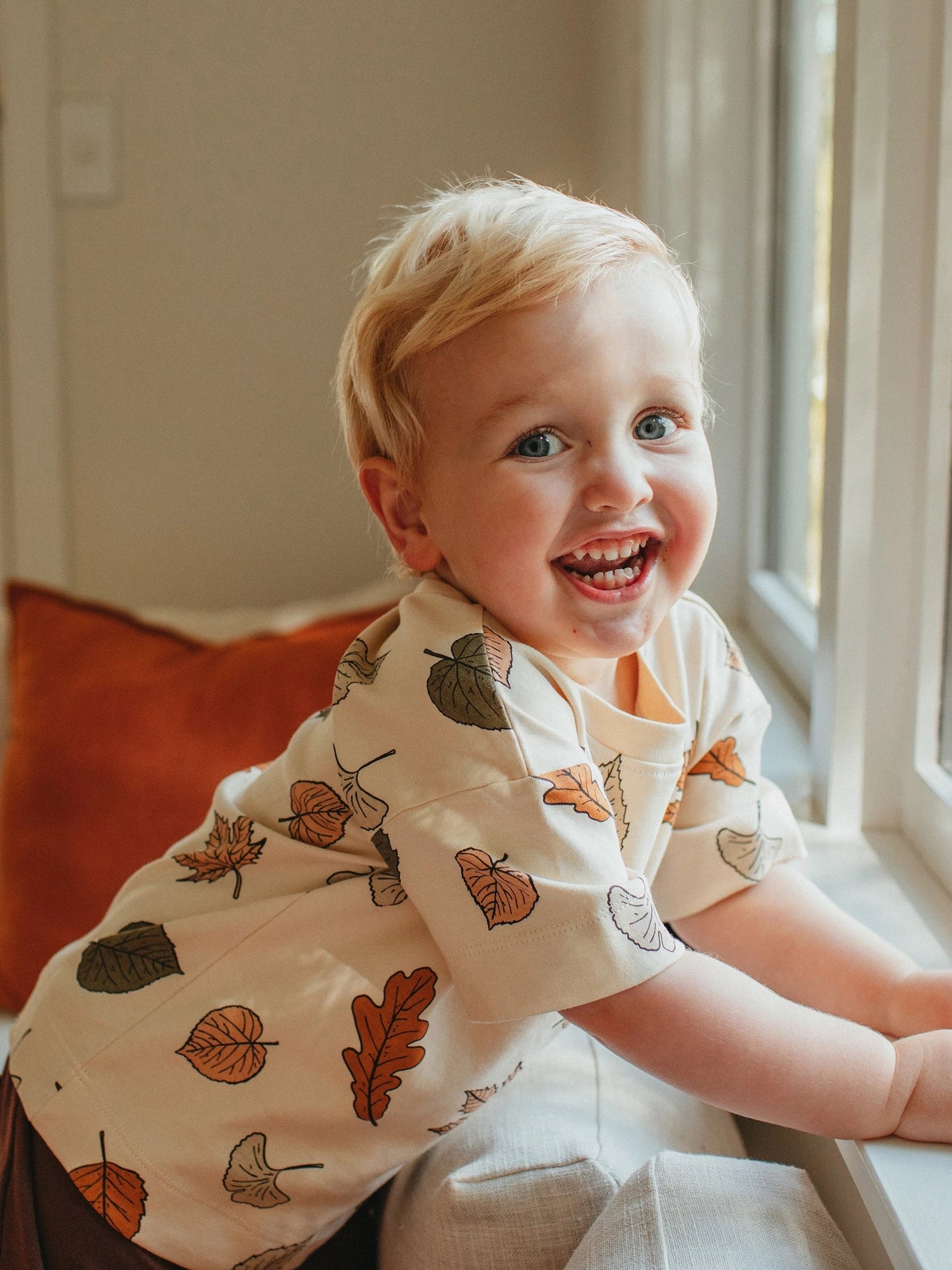 Organic Baby & Toddler Short-sleeve Tee - Autumn Leaf