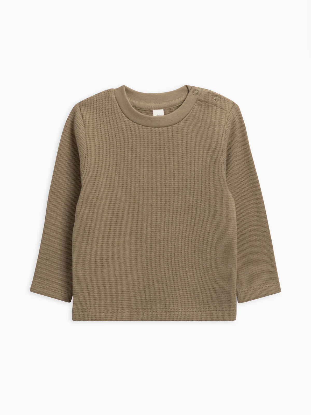 Organic Waffle Knit Long Sleeve Top