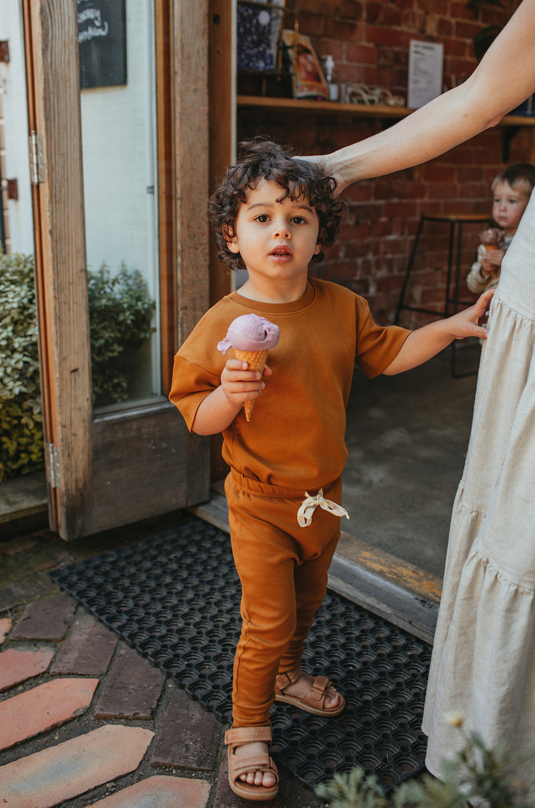 Organic Baby & Toddler Pants - Ochre