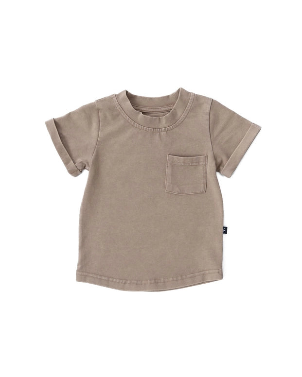 Stonewash Pocket Tee - Hazelnut